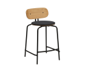 Hoker Curious Counter stool UMAGE - 65 cm, shadow, czarne nogi