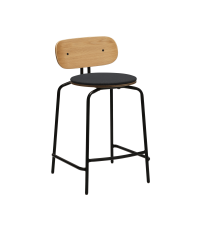 Hoker Curious Counter stool UMAGE - 65 cm, shadow, czarne nogi