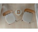 Krzesło Lounge chair Curious oak UMAGE - naturalny dąb, złote nogi