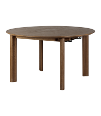 St&oacute;ł okrągły rozkładany Comfort Circle Smooth oak UMAGE - ciemny dąb, wymiary 132 cm - 202 cm, gładkie nogi