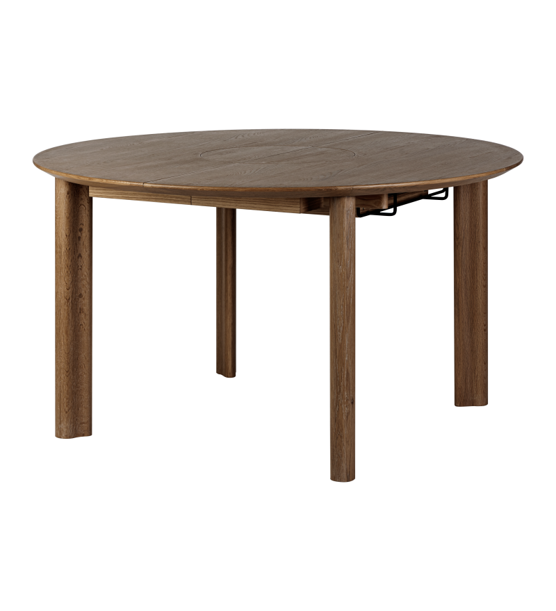 St&oacute;ł okrągły rozkładany Comfort Circle Smooth dark oak UMAGE - ciemny dąb, wymiary 132 cm - 202 cm, gładkie nogi