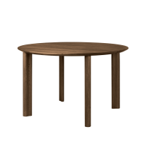 St&oacute;ł okrągły Comfort Circle Smooth oak UMAGE - ciemny dąb, średnica 120 cm, gładkie nogi