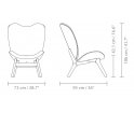 Fotel A Conversation Piece Tall oak UMAGE - naturalny dąb / sugar browney