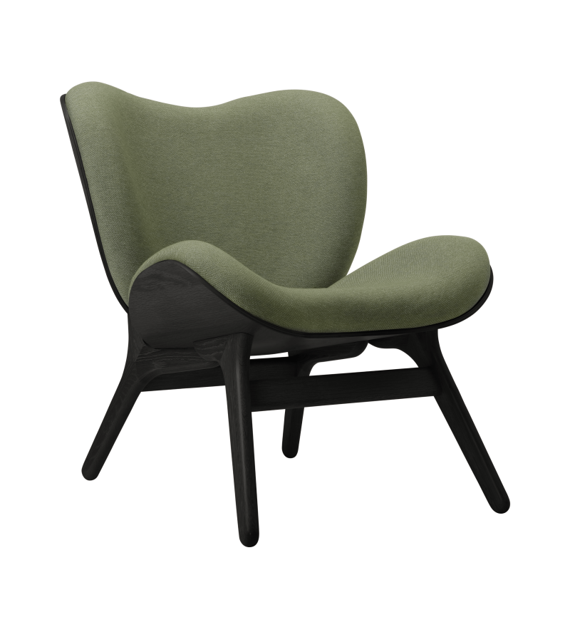 Fotel A Conversation Piece Low black oak UMAGE - czarny dąb / morning meadows