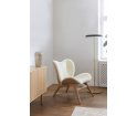 Fotel A Conversation Piece Low oak UMAGE - naturalny dąb / Teddy white