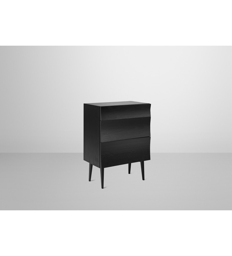 Komoda z 3 szufladami Reflect Muuto - czarna