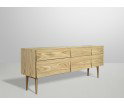 Komoda z 2 drzwiami i 2 szufladami 180 cm Reflect Muuto - dębowa