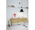 Komoda z 2 drzwiami i 2 szufladami 180 cm Reflect Muuto - dębowa