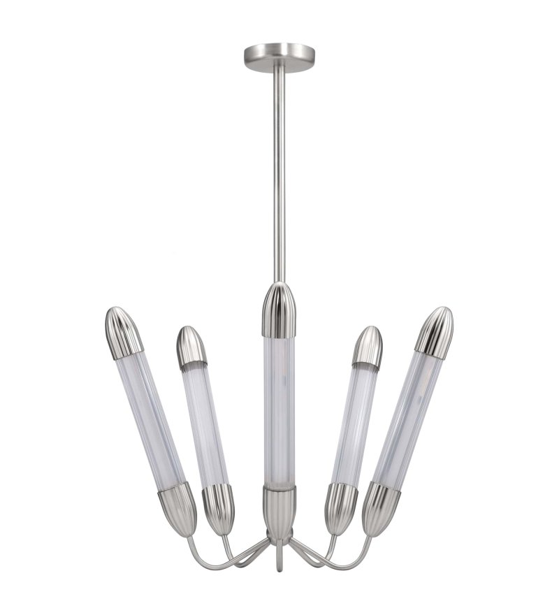 Żyrandol sufitowy Lemon Squeeze Penta short, polished steel UMAGE - stal