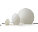 ŒNowoczesna lampa ogrodowa EGGO Authentics - Ø 30 cm, biała