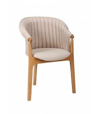 Krzesło tapicerowane EVO B-2945 Paged - 4 gr. tkanin i drewno bukowe / dębowe lub emalia, proj. Agnieszka Pikus