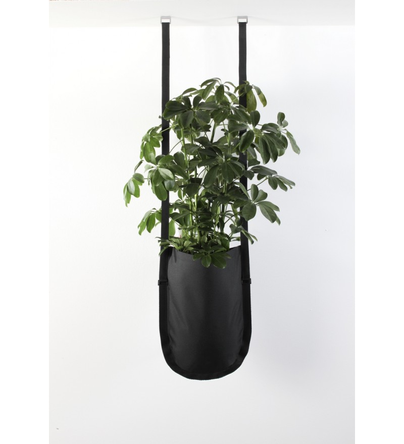 Wisząca donica Urban Garden Authentics - &Oslash; 20 cm, czarna zieleń