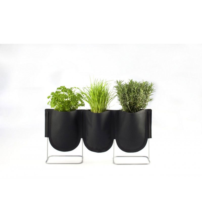 Donica Urban Garden Authentics - &Oslash; 9 cm, czarna zieleń