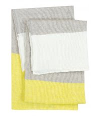 Ręcznik kąpielowy TERVA Lapuan Kankurit -  65 x 130 cm, white-linen-yellow