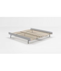 Ł&oacute;żko Moebe - stal nierdzewna, szer. 180 cm, ze stelażem