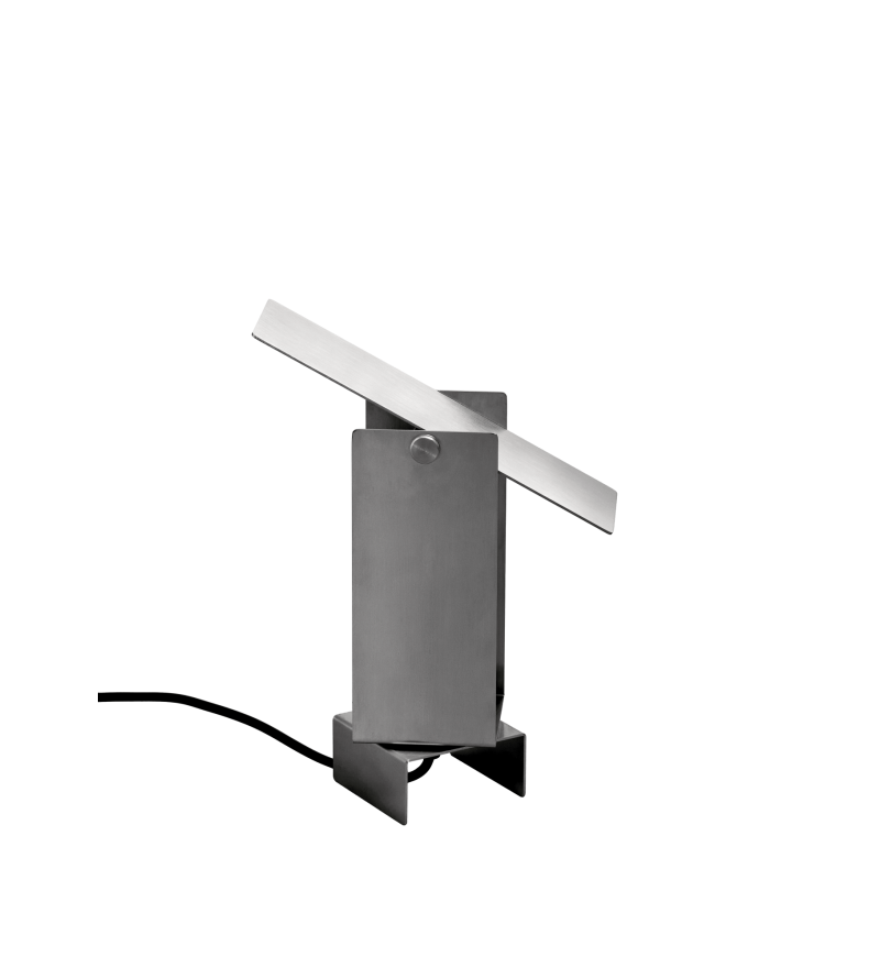 Lampa stołowa Pivoting MOEBE - stal nierdzewna