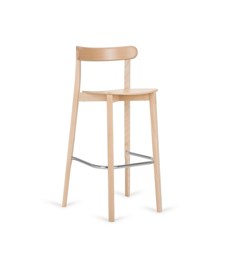 Hoker Icho Paged - drewno bukowe / emalia/ 4 gr. tkanin, proj. Nikodem Szpunar