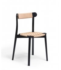 Krzesło Icho Mio Paged - drewno bukowe / wyplot/ emalia, proj. Nikodem Szpunar