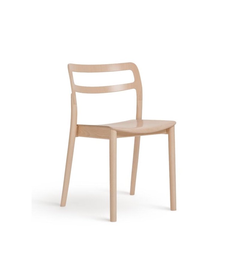 Krzesło Plasa Paged - drewno bukowe / emalia/ 4 gr. tkanin, proj. Nikodem Szpunar