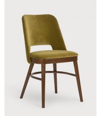 Krzesło Shell A-0045 Paged - drewno bukowe / emalia/ 4 gr. tkanin