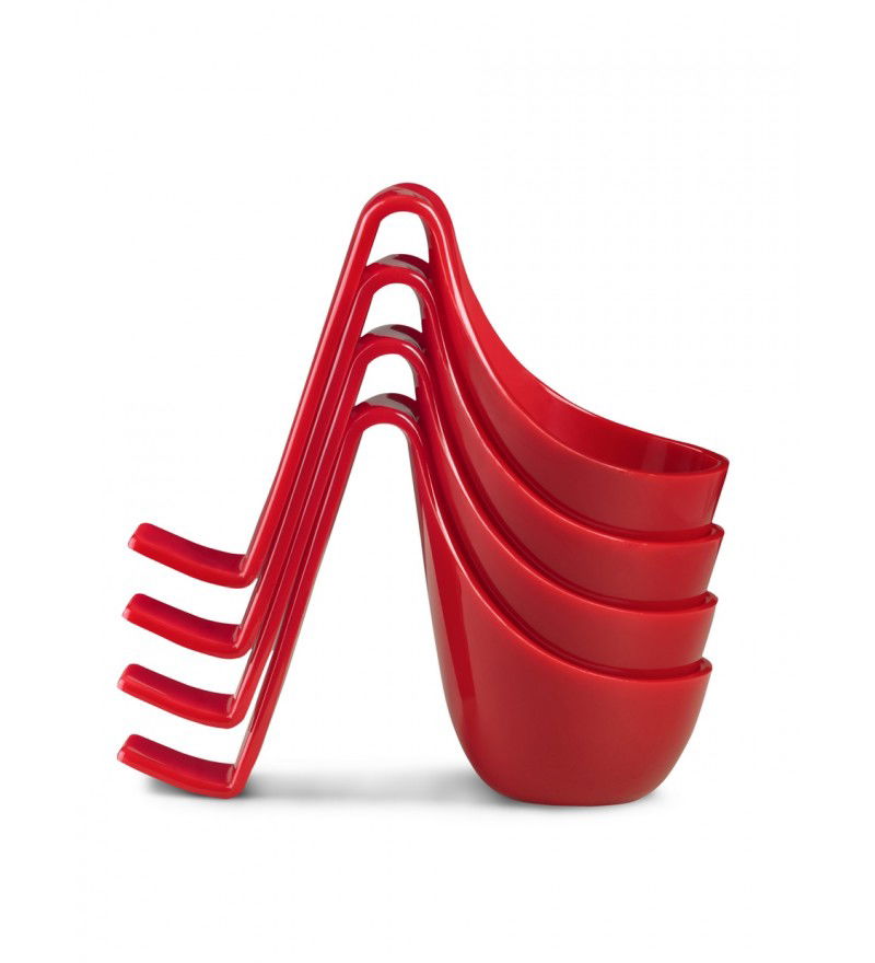 4 kieliszki do jajek Eiko Authentics - czerwone