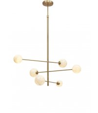 Lampa wisząca Carrara 3-arm - złota