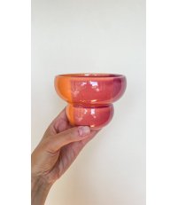 Czarka Tricolor Pomarańcza Formy Proste - ceramiczna, wersja limitowana