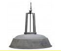 Przemysłowa emaliowana lampa wisząca HK LIVING - rustykalna XL