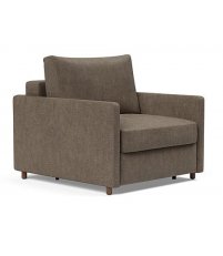 Fotel rozkładany Neah X 99 z wąskimi podłokietnikami Innovation Living - tkanina 411 Esina Cedar Brown