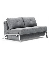 Sofa rozkładana Cubed 140 Chrome Innovation Living - tkanina 565 Twist Granite