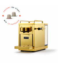 Ekspres do kawy na kaspułki The Original Sjöstrand – złoty (kompatybilny z Nespresso)
