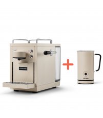 Zestaw: Ekspres kapsułkowy The Original Sj&ouml;strand + spieniacz do mleka Milk Frother Sj&ouml;strand &ndash; beżowy mat