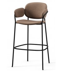 Hoker z podłokietnikami RISO FAMEG - r&oacute;żne gr. tkanin / metalowa podstawa