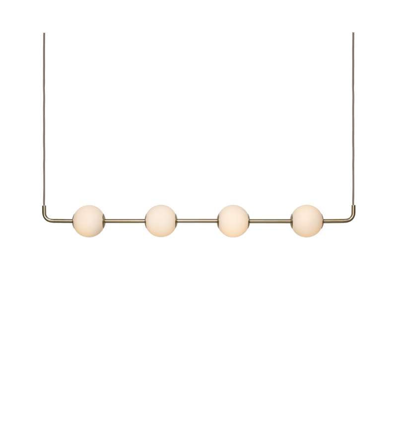 Lampa wisząca Audrey Linear brass UMAGE - mosiądz