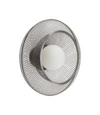 Kinkiet / plafon Faraday Up Medium Brushed Steel UMAGE  - średnica 45 cm, stalowy