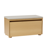 Ławka ze schowkiem Hideaway UMAGE - naturalny dąb / gładki front / white sands