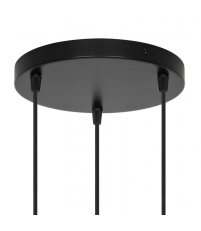 Podsufitka okrągła na 3 lampy Luana Nordlux - czarna