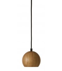 Lampa wisząca Ball Wood Frandsen - &Oslash;12 cm, naturalny dąb
