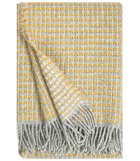 Pled wełniany Havas Lapuan Kankurit - 140 x 180 cm + frędzle,  coffee dyed orange