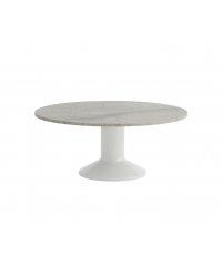 Stolik kawowy Midst MUUTO - &Oslash;90 cm, szary marmur/ szara podstawa