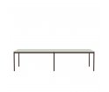 Stół BASE TABLE 300 x 110 cm MUUTO - jasnozielony laminat/sklejka, brązowoczerwone nogi