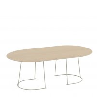 Stolik kawowy Airy Muuto - wysoki, lakierowany dębowy fornir/ złamana biel