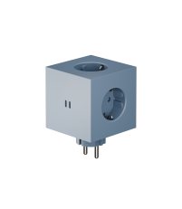 Rozdzielacz ścienny 3 gniazda + 2x USB-C 30W Square 2 Avolt - kolor niebieski (shark blue)