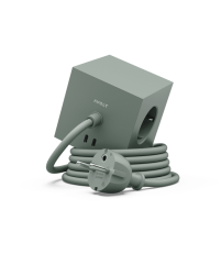 Przedłużacz biurkowy magnetyczny 3 gniazda + 2× USB-C 30W Square 1 Avolt - kabel 1,8m, kolor szary (gotland gray)