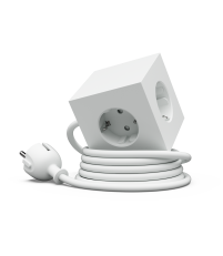 Listwa zasilająca/przedłużacz, magnetyczny uchwyt 3 gniazda + 2×USB-C 30W Square 1 Avolt - kabel 3m, kolor beżowy(nomad sand)