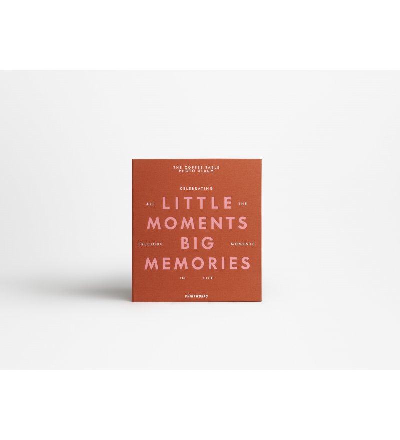 Album fotograficzny mały Little Moments Big Memories Printworks - 30 kartek/ terakotowa okładka