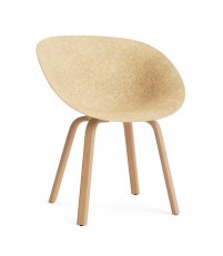 Krzesło z podłokietnikami MAT ARMCHAIR Normann Copenhagen - trawa konopna, bukowa podstawa