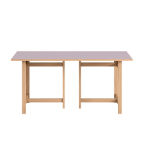 St&oacute;ł prostokątny jadalniany Moebe - 160cm x 90cm, pastelowa lawenda