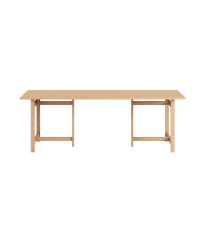 St&oacute;ł prostokątny jadalniany Moebe - 220cm x 90cm, przygaszona brzoskwinia