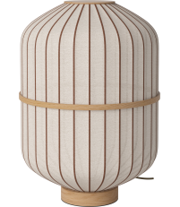 Lampa podłogowa Luc&eacute;n Bolia - &Oslash;42 x H59 cm, cylinder, piaskowa tkanina